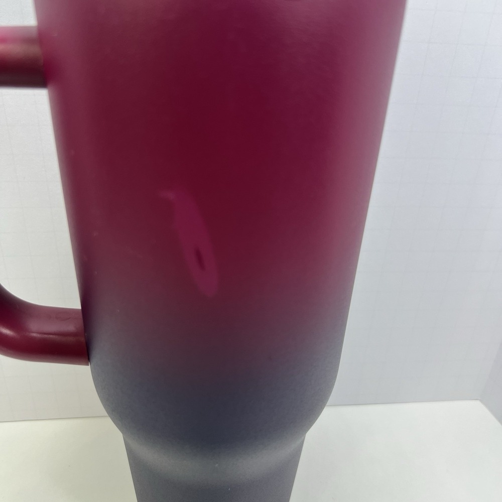 Iron Flask 40oz Vacuum Insulated Water Tumbler Mug Handle Red Blue Gradient - Picture 2 of 12